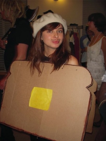 I also wore a beret to dress up as French Toast.