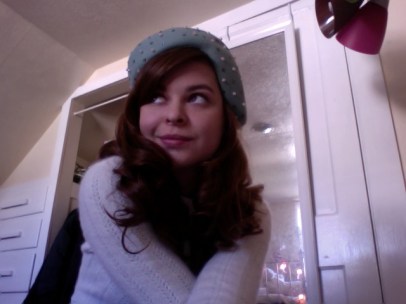 I call this my surrealist beret because it looks like it's melting off your head.