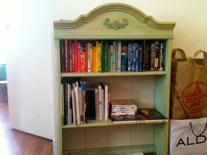 This bookshelf? Anda found it on the curb!