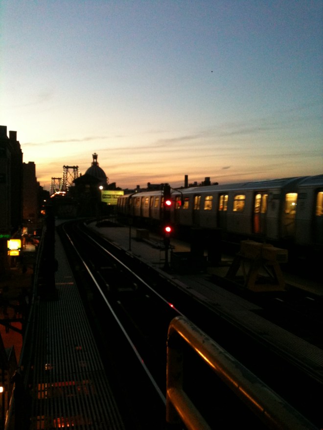 And this was the view from one of our subway stops.