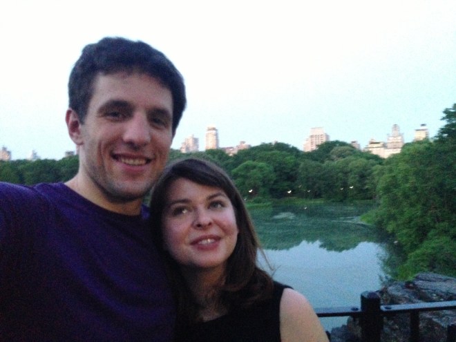Last picture before Devin left the East Coast for the summer. Central Park, June 2013 (I think it kind of looks like our first picture together, but possibly all our pictures look exactly the same, ha.)