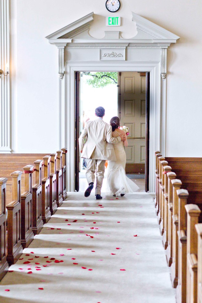 2running out the church by marissa