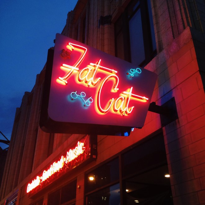 fat cat neon sign